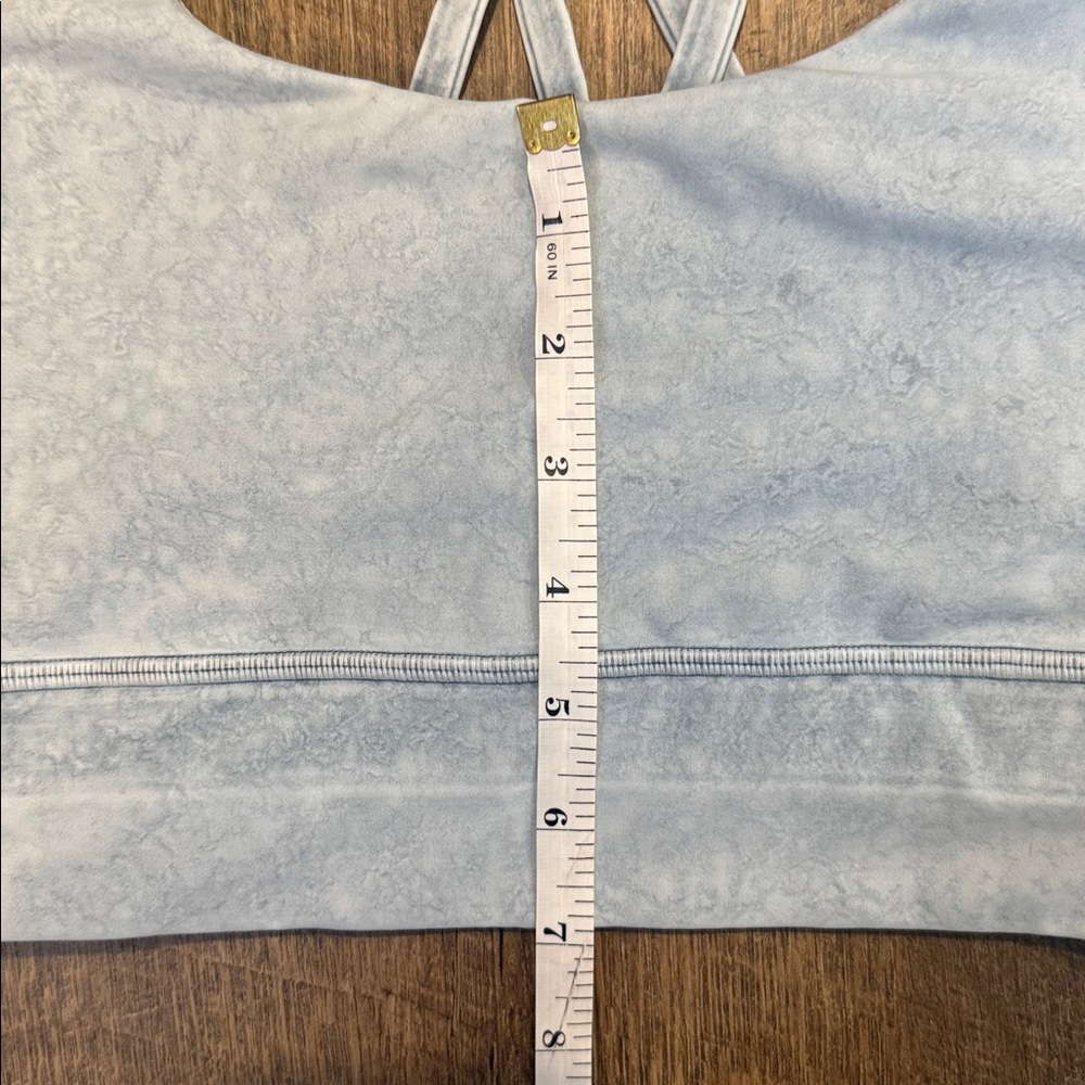 Lululemon Women’s Energy Bra City Grit White Blue Fog Size 6 - Picture 6 of 13